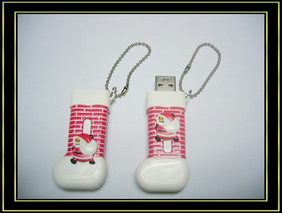 【U盤工廠 禮品U盤 圣誕靴子U盤 免費設(shè)計logo 32M-64G均可定】價格,廠家,圖片,U盤,深圳市金田興業(yè)科技發(fā)展-